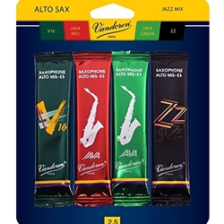 Vandoren SRMIXA25 Jazz Reed Sample Pack Alto Sax 2.5