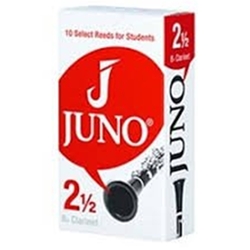 Juno JCR0125 10 Bb Clarinet Reeds #2.5