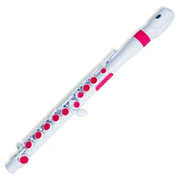 N220JFPK jFlute 2.0 - White/ Pink by NUVO