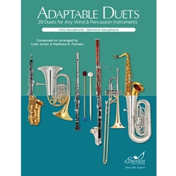Adaptable Duets for Alto Saxophone and Baritone Saxophone -